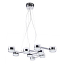 Moderne Plafonnier LED en métal chromé