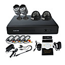 4 Canali CCTV DVR Kit (2 esterne e 2 telecamere IR interna, H.264 DVR)