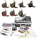 9 Tatoo Guns Kit with LCD Power Supply and 40 Color Ink