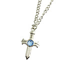collar inspirado en fairy tail fullbuster gris azul diamante cruz