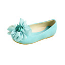 Appartamenti Heel bambini bella "similpelle piatto con fiori in chiffon partito / sera scarpe