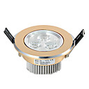 3W LED plafond licht met 3 LED's en Gele Cirkel in Round Feature