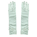 Excellent Satin With Bow Opera Length Bridal/Party/Evening Gloves