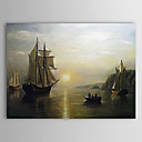 Hand-painted Oil Painting A Sunset Calm in the Bay of Fundy Landscape Bradford William