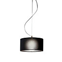 Luz 60W E27 Pendent com sombra preta