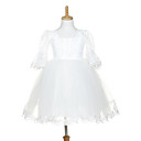 Sweet Half Belt Sleeve Tulle & Lace Wedding/Evening Flower Girl Dress