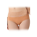 Sexy Chinlon with Lace Side Waistline Brief