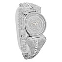 Gorgeous Women's Alloy Quartz Movement Glass Oval Shape with Rhinestone Dress Watch(More Color)