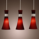aço inoxidável luz pendant 3-luz agilizar dedigned (roxo)