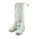 Fatto a mano in pelle PU 7 centimetri cuneo Sweet Lolita Stivali