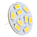 G4 4,5 W 9x5630 SMD 400-430lm caldo 3000-3500K Pin luce bianca verticale LED Lampadina Spot (12V)