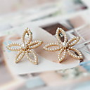 flor aretes elegantes de las mujeres