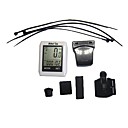 15 Functions Touch Style Waterproof Wireless Bike Computer - White