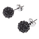 Diamante de bolas de acero inoxidable Pendientes