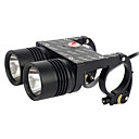 Ferei BL200 2-Mode 2 x Cree XM-L T6 LED Akku Bike Light Set (4x18650 Battery Pack, 1600lm)
