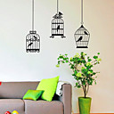 Three Birds Cage Wall Stickers
