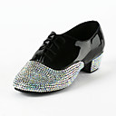 Patent Leather / Rhinestone Upper Latin / Salsa Dance Shoes For Kids / Men
