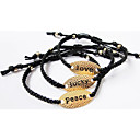 Frauen Brief einfache Armbänder (drei Stück-Set)