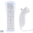 télécommande et le Nunchuk + cas pour Wii / Wii u (blanc)