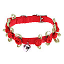 Nylon regolabile Rosa Collare Style con campanellino per cani, gatti (colori assortiti)