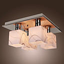 Stainless Steel Ceiling Light with 4 Lights in Cube Shape
