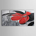 Hand-painted Abstract Oil Painting with Stretched Frame - Set of 3