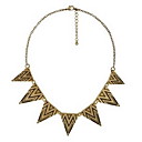 femmes Collier triangle vintage floral