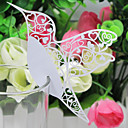 Laser-cut Bird Wedding Place Card For Wine Glass Card (Set of 12)