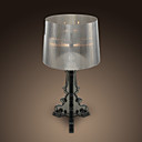 Mesa de Luz 40W moderno com 3 luzes na sombra do cilindro