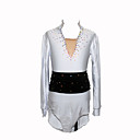 Men's Long-range Elasticity Figure Skating Suits (Silver)