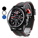 Montre à Affichage Analogique pour Homme, à Quartz, en Caoutchouc - Assortiment de Couleurs