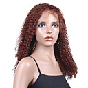 New Glue-less Cap With Combs Jerry Curly 20" Auburn 100% Indian Remy Lace Wig