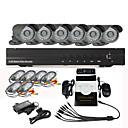 8 CH Home Security Surveillance Camera System(6 Warterproof Night Vision camera)