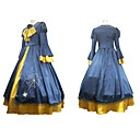Cosplay Costume Inspired by Vocaloid Kagamine Rin Blue And Yellow Dress