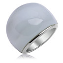 Opal artificielle en acier inoxydable Anneau