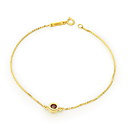 Magnifique Bracelet en or 18 carats avec rubis naturel des femmes