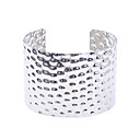 Imitação Rhodium Brilhante Arc Shaped Alloy Bracelet