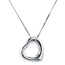 Personlized 925 Silber Herz mit Amethyst Halskette