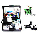 2 Tattoo Machine Guns Kit with LED Power and Carry Case