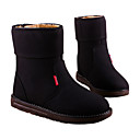 Mannen Wool Flat Mid-kalf Winter Snow Boots