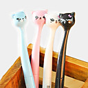 Japanse Stijl Cartoon Cat Head Gel Pen (willekeurige kleur)