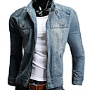 Men'S Cheap With Cap Leisure Cowboy Jacket(Assorted Sizes)
