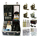 4 Guns Complete Empaistic Tattoo Machine Set with LCD Power Supply