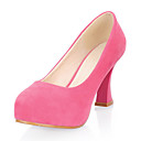 Gorgeous talón de cuero gruesos Cerrado Toe Fiesta / noche zapatos (más colores)