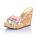 Elegant Plastic Wedge Heel Wedges With Bowknot/Crystal Party / Evening Shoes