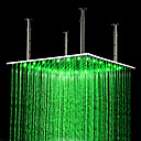 24 inch Stainless Steel Shower Head with Color Changing LED Light