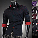 Contraste dos homens cor da camisa Square Impressão