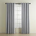 (Two Panels) Classic Jacquard Geometric Energy Saving Curtain Set