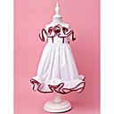 A-line | Principessa cinghie tè lunghezza taffettà Flower Girl Dress
