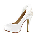 Elegant Satin Stiletto Heel Closed Toe Pumps Party/Evening Shoes